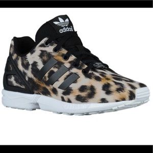 Girls Adidas 3 cheetah print